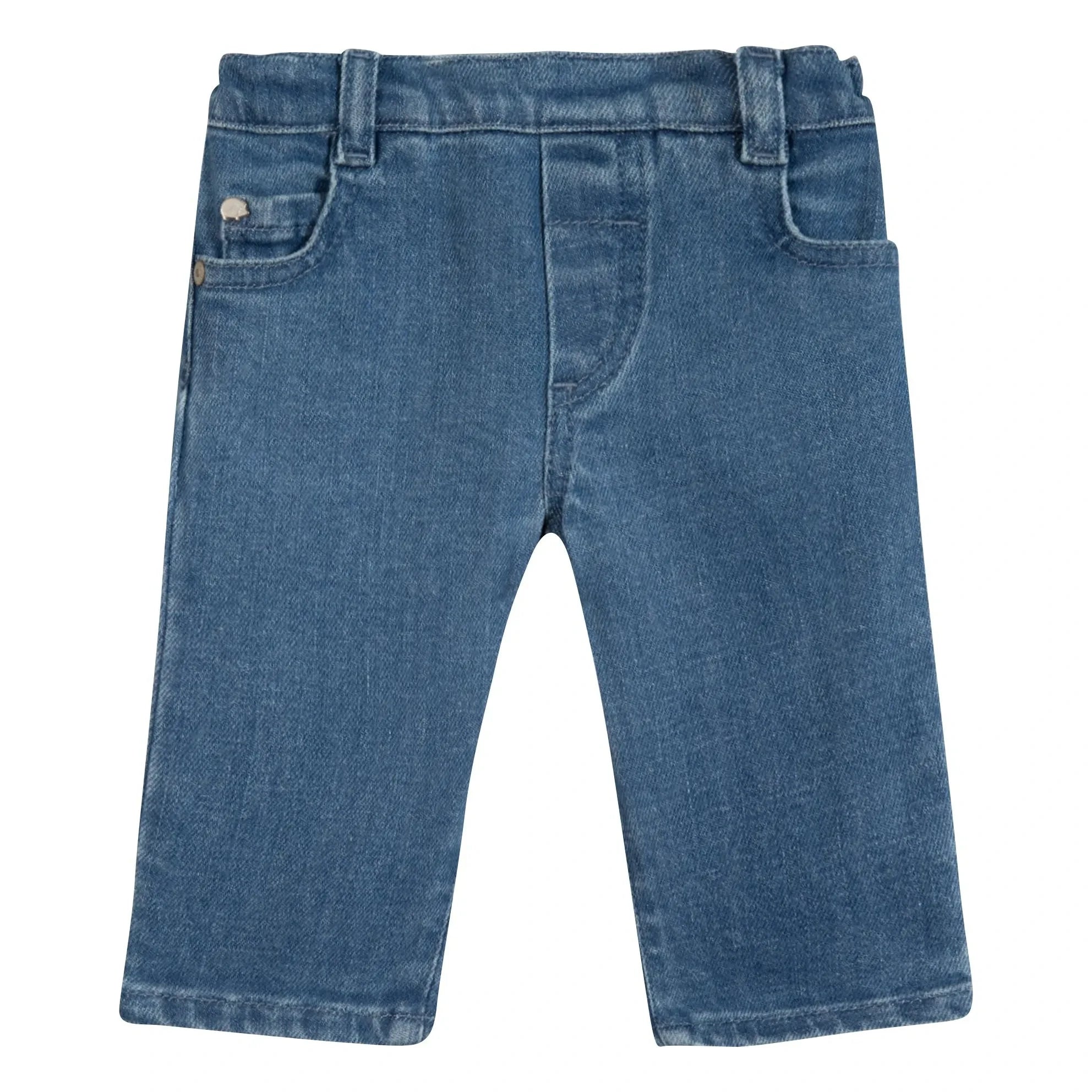 Tartine et Chocolat - Unifarbene Baby-Jeans | Blau
