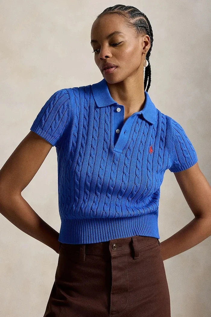 Polo Ralph Lauren kadın kısa kollu pamuklu kazak