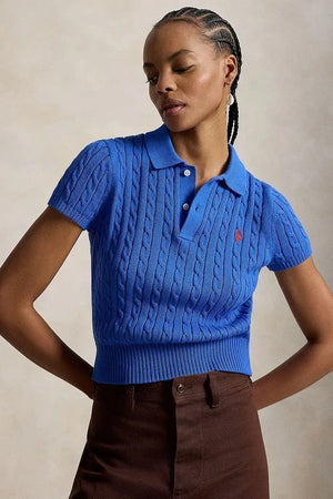 Polo Ralph Lauren kadın kısa kollu pamuklu kazak