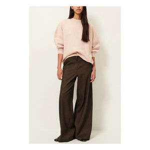 Sessùn - Chebbi Oversize Sweatshirt aus Bio- und recycelter Baumwolle |meliert rosa