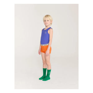 Bobo Choses - Have Fun Face Modal und Bio-Baumwoll-Tanktop | Royalblau