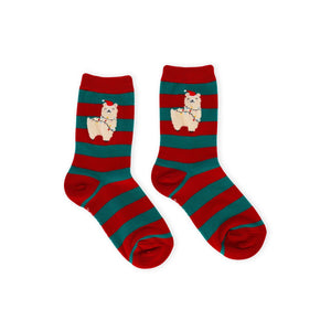 Legami - Kinder Weihnachtsstrümpfe Llama Größe 28-35 - Perfekte Passform!