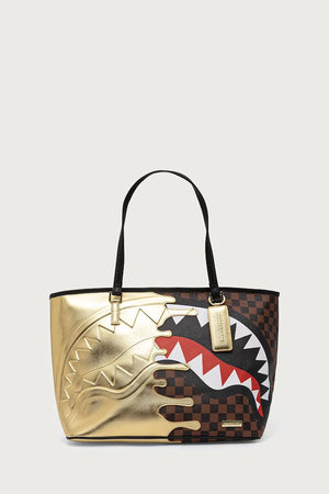 Sprayground - Braun Schultertasche für Frauen mit Haien in Paris 910T9345NSZ
