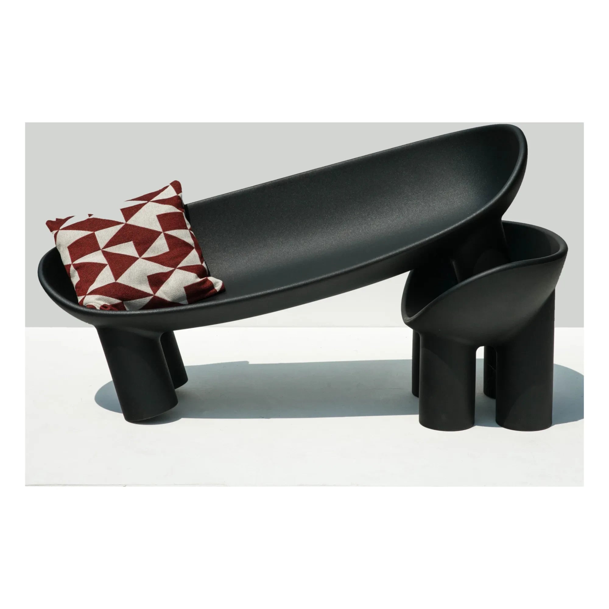 Driade - Roly Poly berjer - Faye Toogood | Siyah