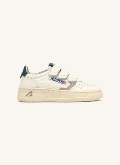 Autry - Kidstripes Niedriger Wildleder-Sneaker | Dunkelgrün