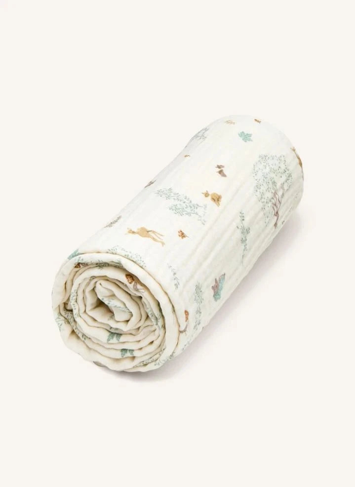 Cam Cam - Woodland Musselin-Decke | Ecru