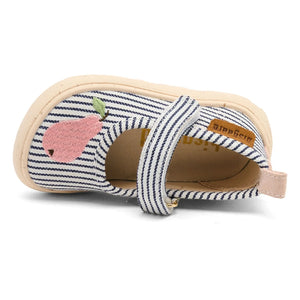 bisgaard - Marineblaue gestreifte Slipper