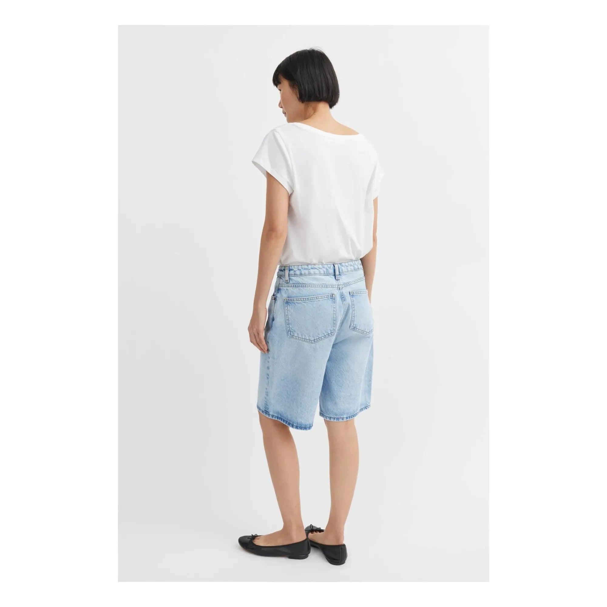 Skall Studio - Wilson Denim Bermuda-Shorts aus Bio-Baumwolle | Hellblau