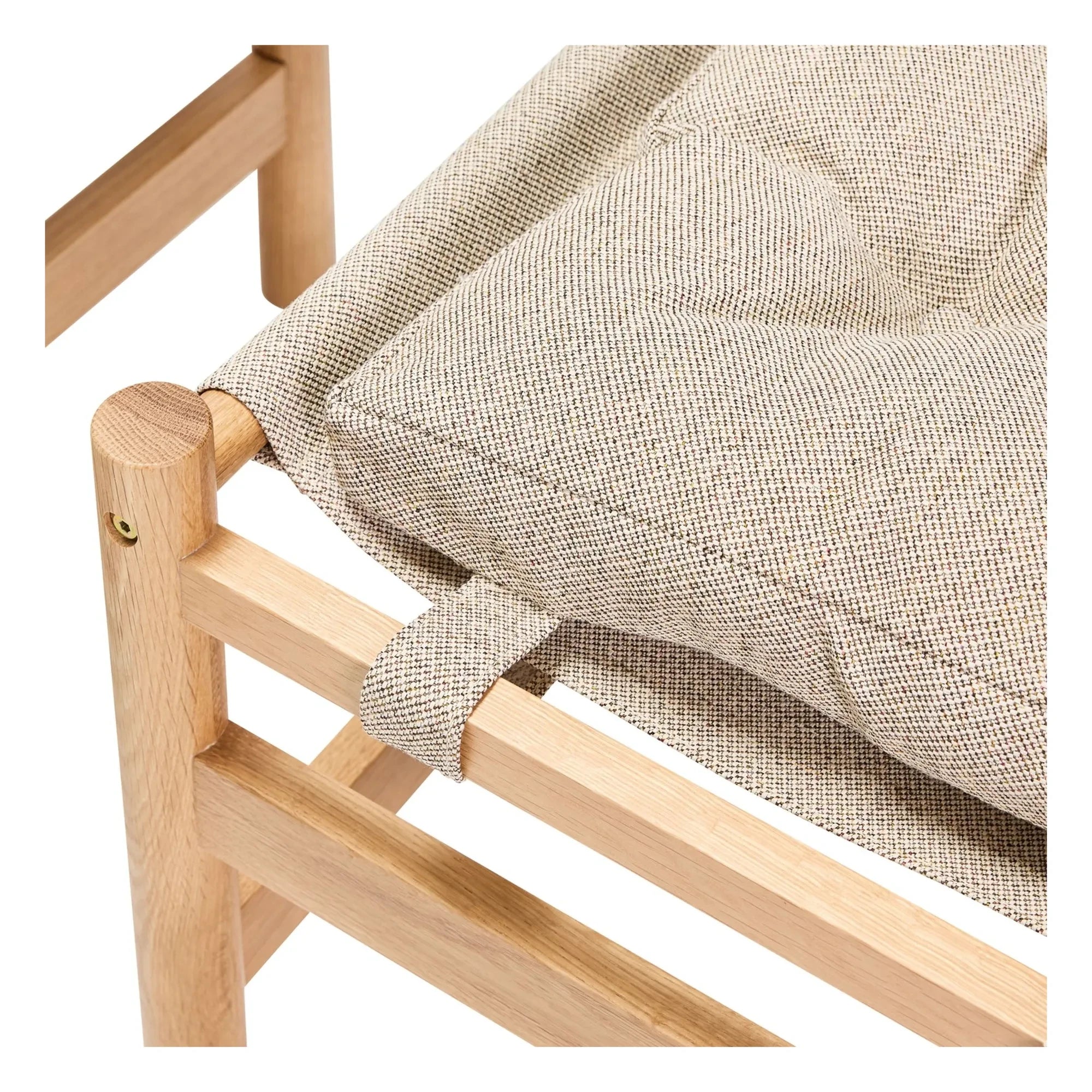 Hübsch - Heritage Sessel mit Fußhocker | Beige