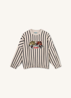 Kenzo - Kenzo Tigres gestreifter Pullover | Weiß