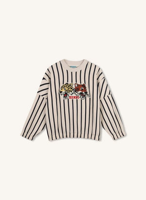 Kenzo - Kenzo Tigres gestreifter Pullover | Weiß