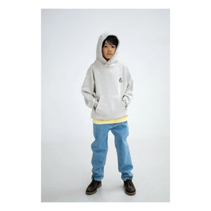 Repose AMS - Kapuzen-Sweatshirt aus Bio-Baumwolle mit Logo | Grau meliert
