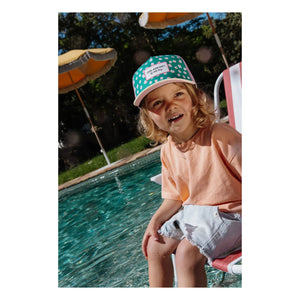 Hello Hossy - Trucker Garden Joy Schirmmütze mit gebogenem Visier aus recycelten Fasern | Grün
