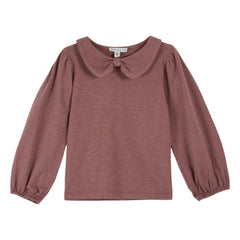 Emile et Ida - Picote Bio-Baumwoll-T-Shirt | Dunkellila