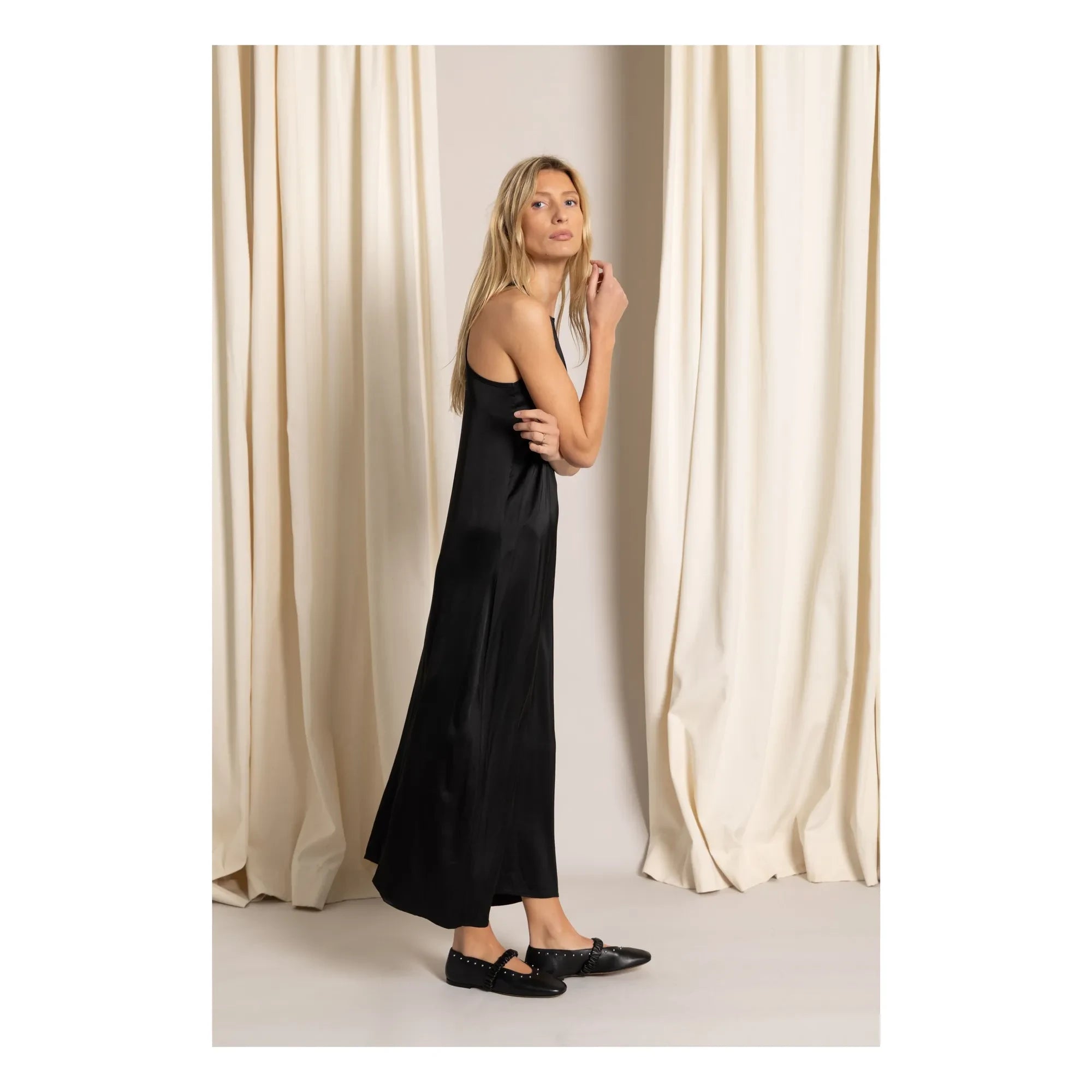 Smallable Woman - Zelie Satin Kleid | Schwarz