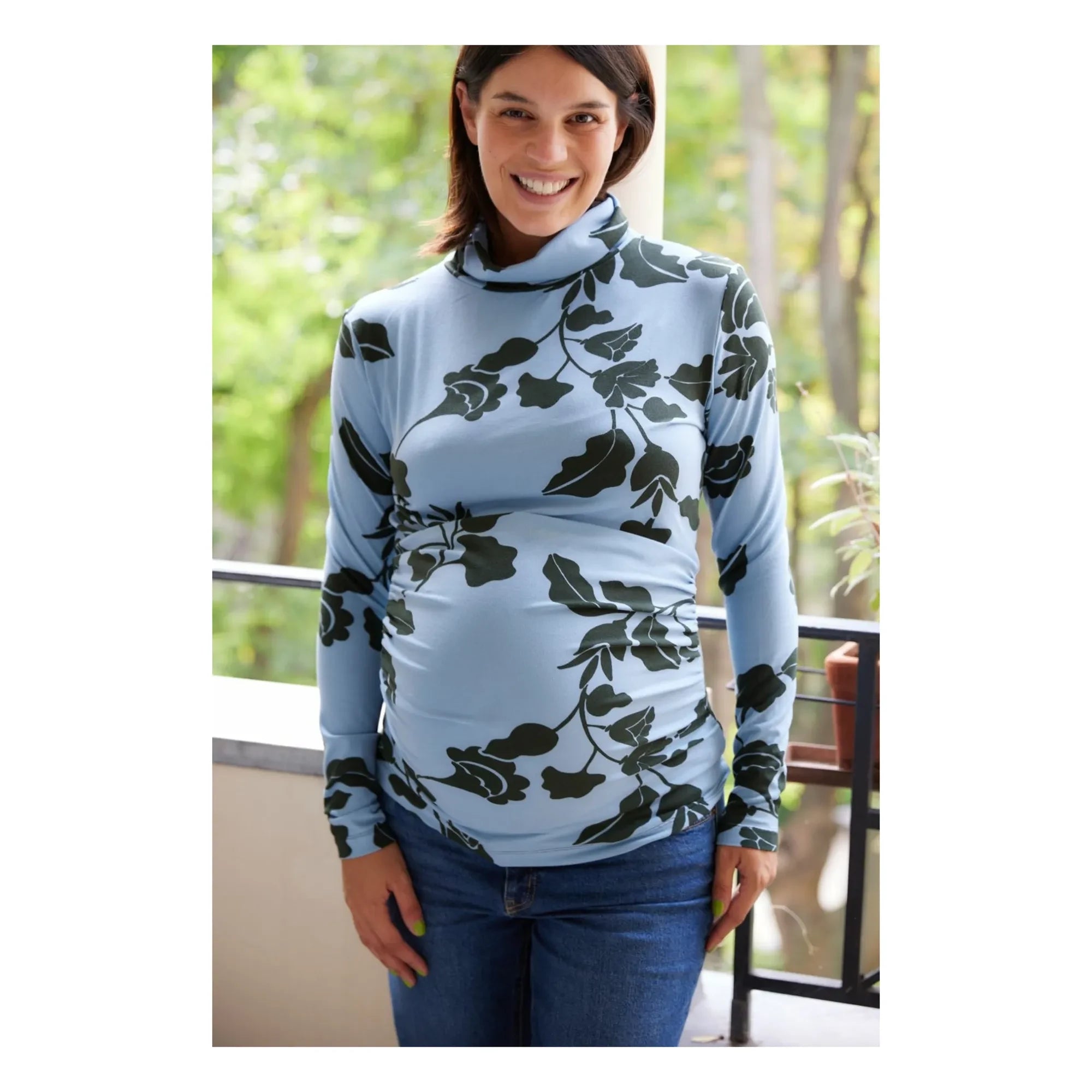 Paloma Kollektion - Mathilda Tokyo Schwangerschafts-Top | Blau