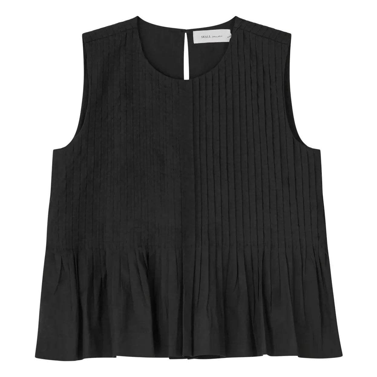 Skall Studio - Pavlova Baumwoll-Top | Schwarz