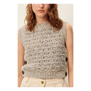 Sessùn - Ärmelloser Pullover Maranhao | Graublau