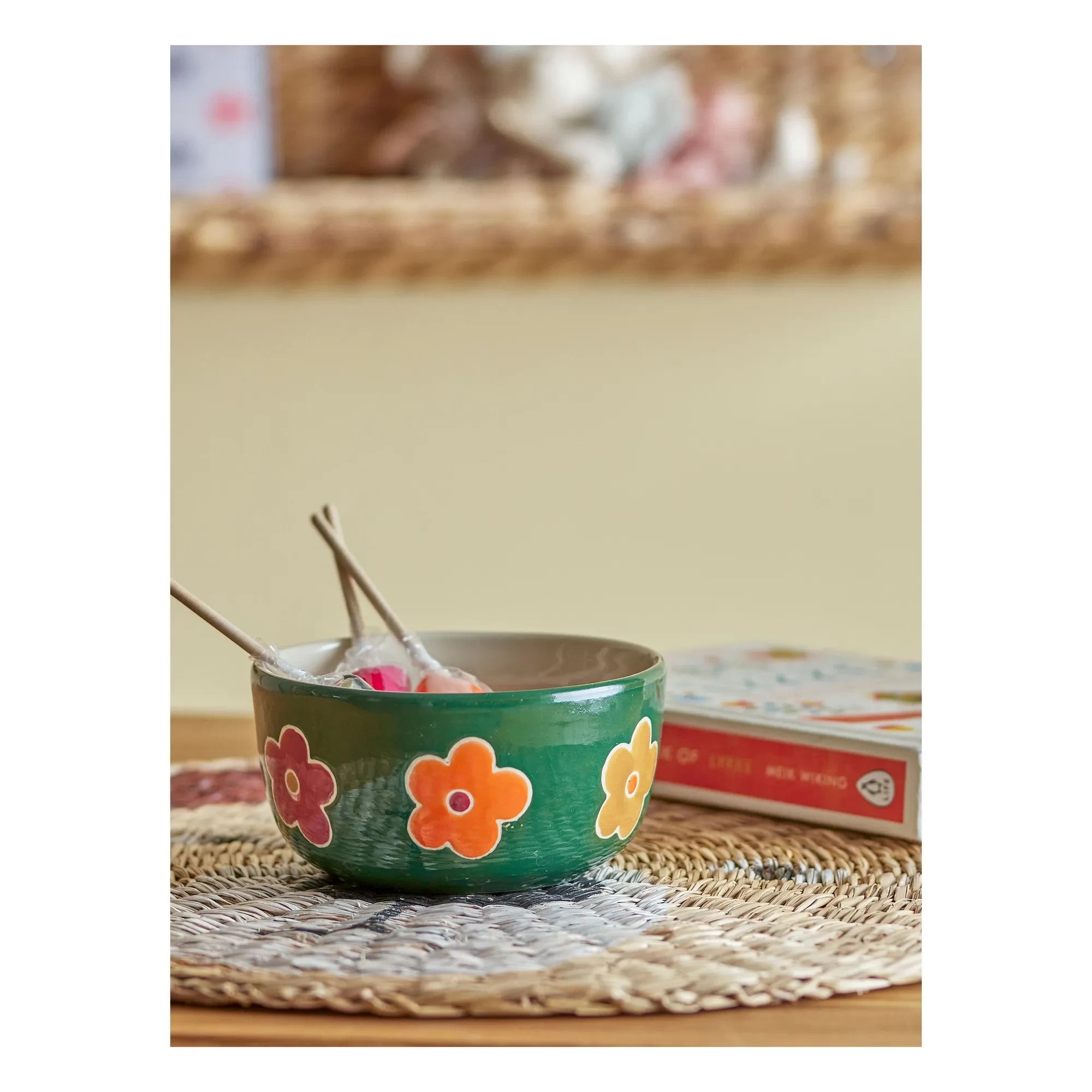 Bloomingville Mini - Addy Steingut-Schale | Grün