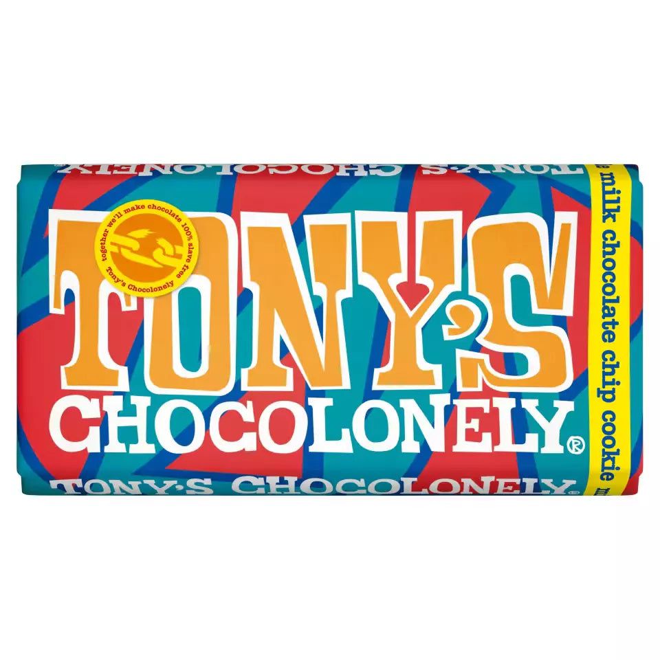 Tonys Chocolonely - Sütlü Kurabiye Parçalı Çikolata 180Gr-Dinossi