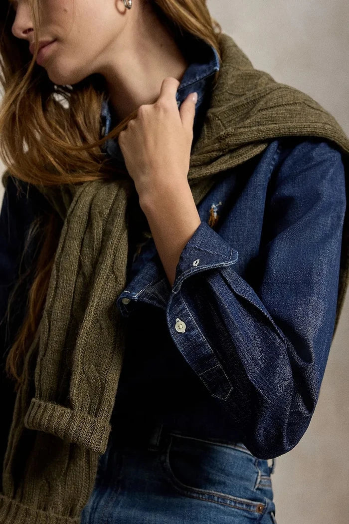 Polo Ralph Lauren kadın denim gömlek
