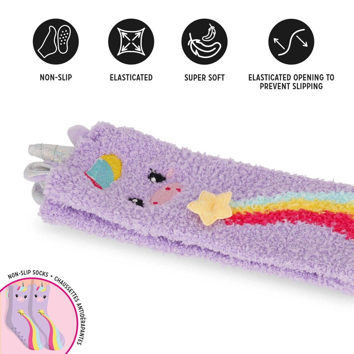 Legami - Rutschfeste Einhorn Kinderstrümpfe - Eine perfekte Übereinstimmung!