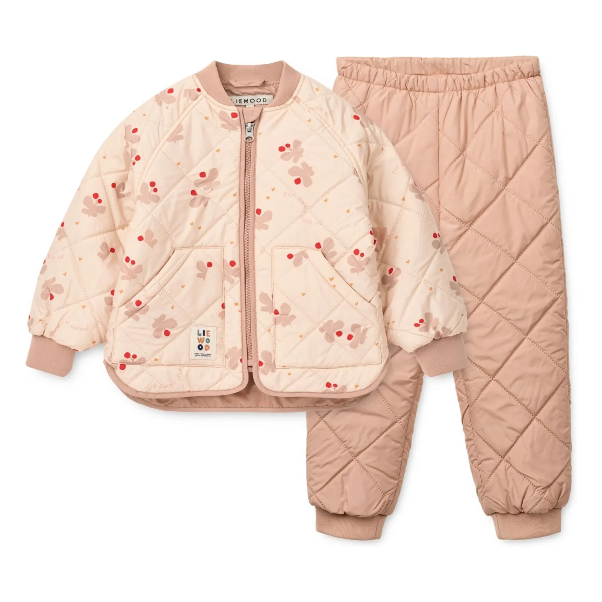 Liewood - Zella Papillons Thermoset aus Recyclingfasern | Hellrosa