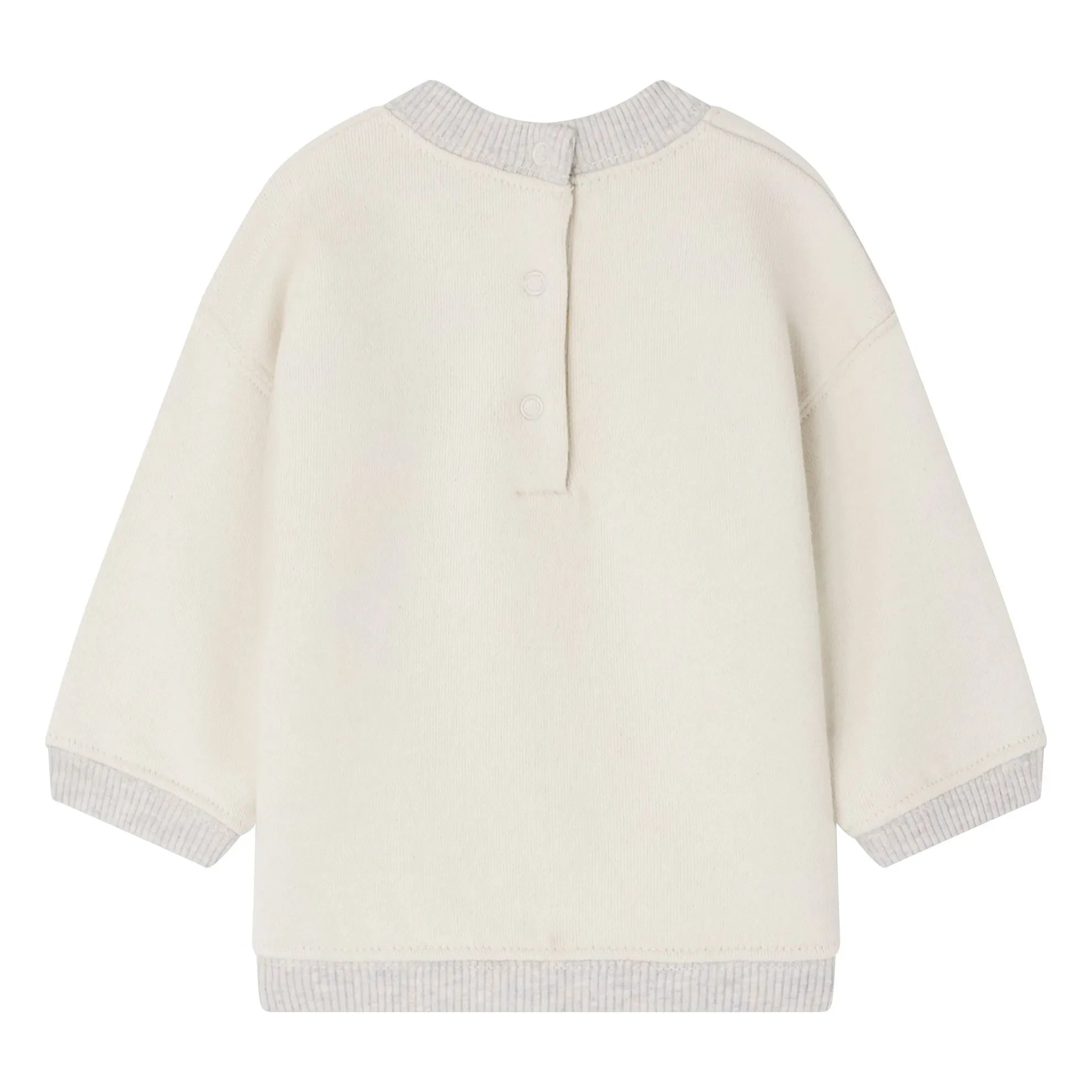 Bonpoint - Sweatshirt Dady Bio-Baumwolle | Ecru