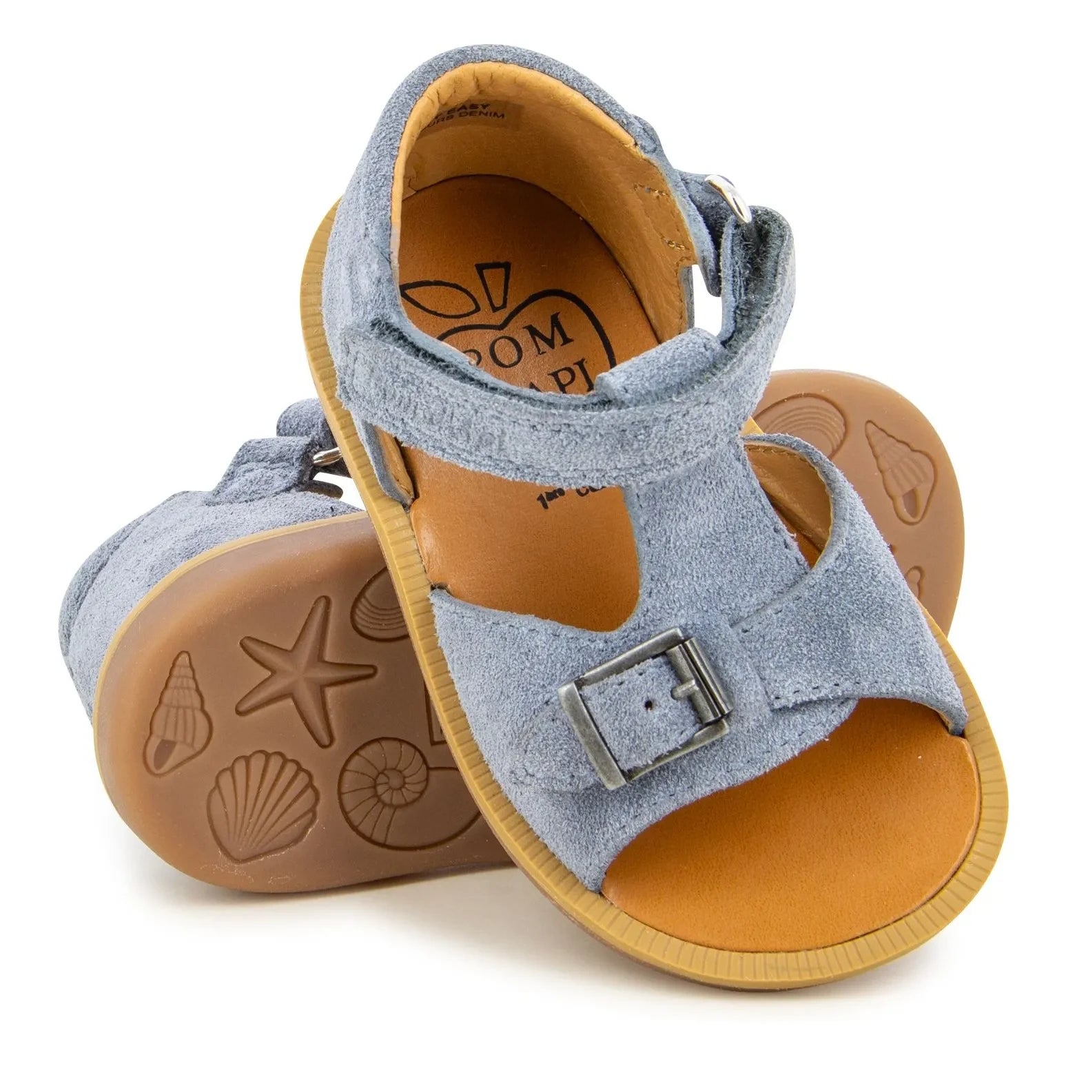 Pom d'Api - Poppy Easy Sandale | Grau Blau