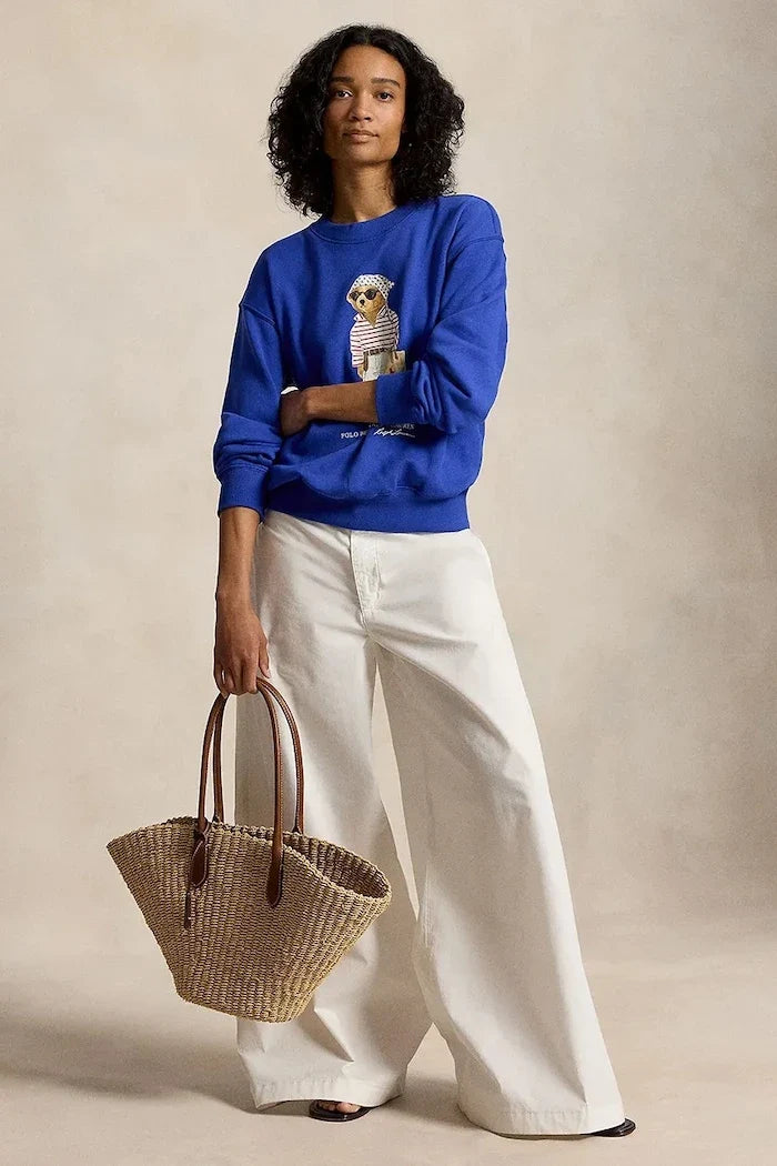 Polo Ralph Lauren kadın pamuklu sweatshirt ISLAND FLC-KNT-SWEATSHIRT