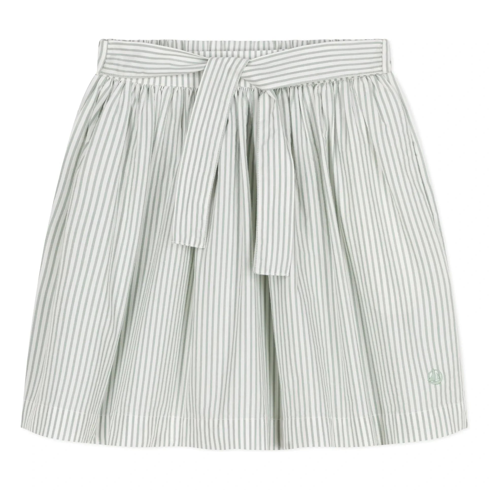 Petit Bateau - Boncap Rock aus Bio-Popeline | Weiß