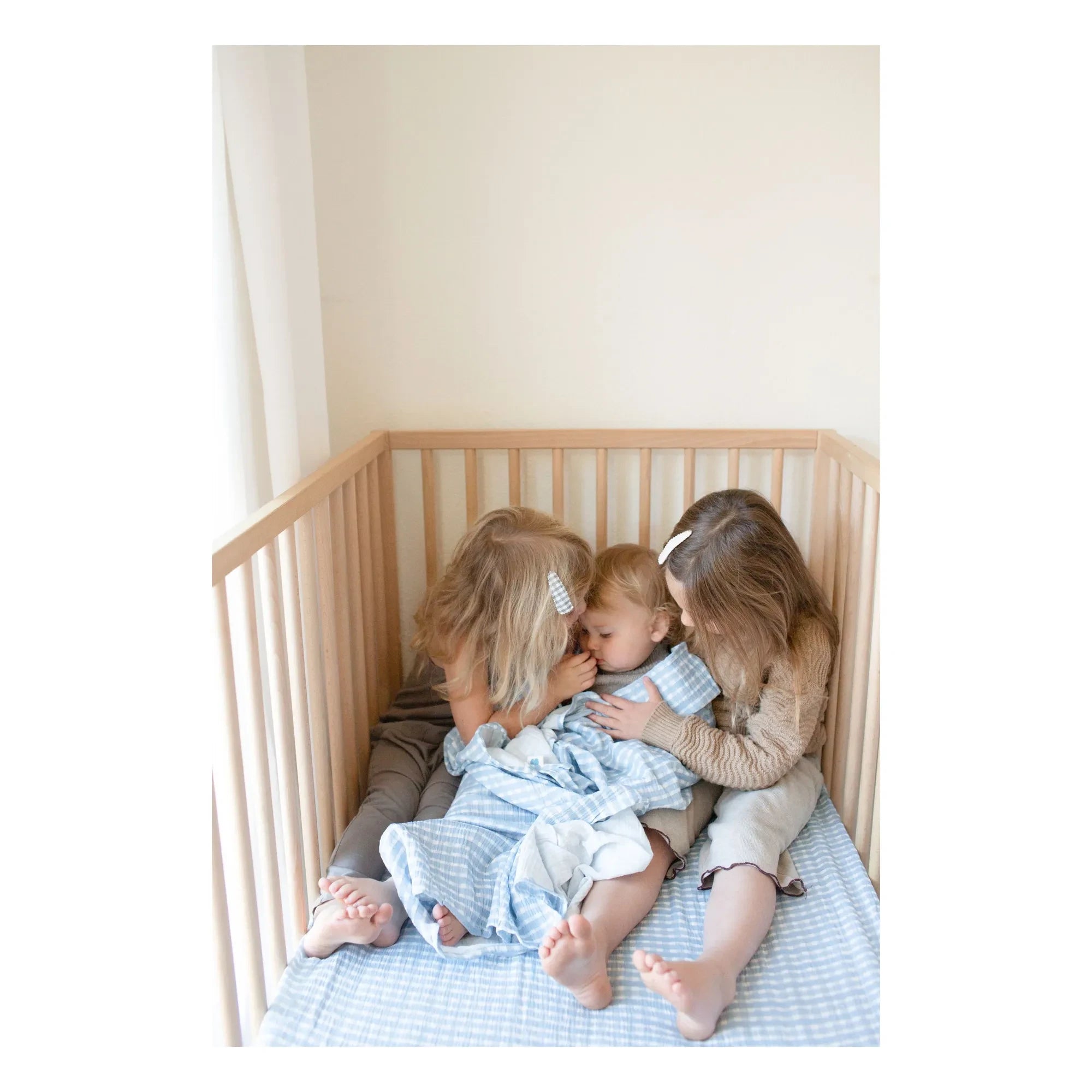 Soft Spot - Bio-Baumwoll Cottage Spannbettlaken | Blau