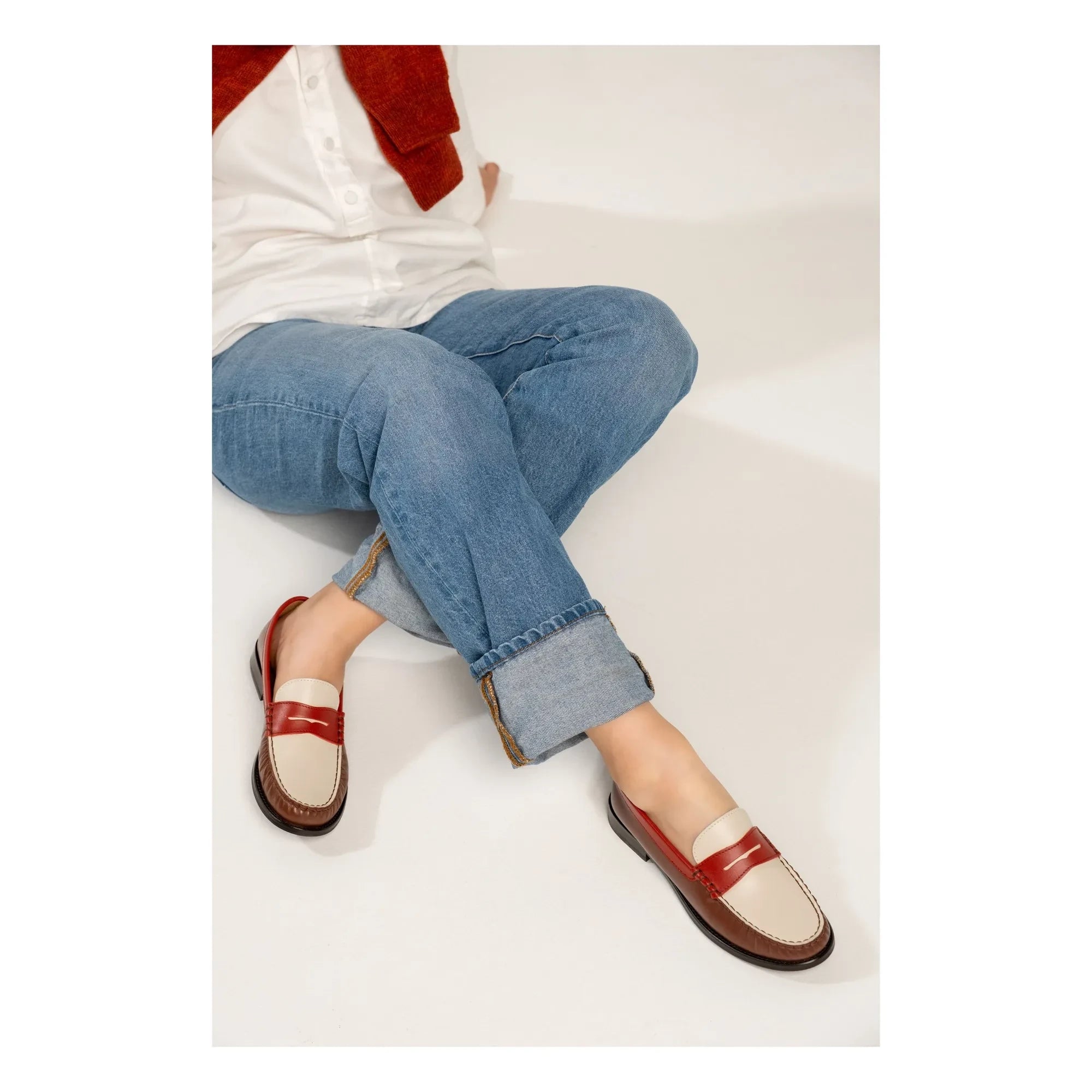 Lachoix - Penny Tricolor Loafer | Braun