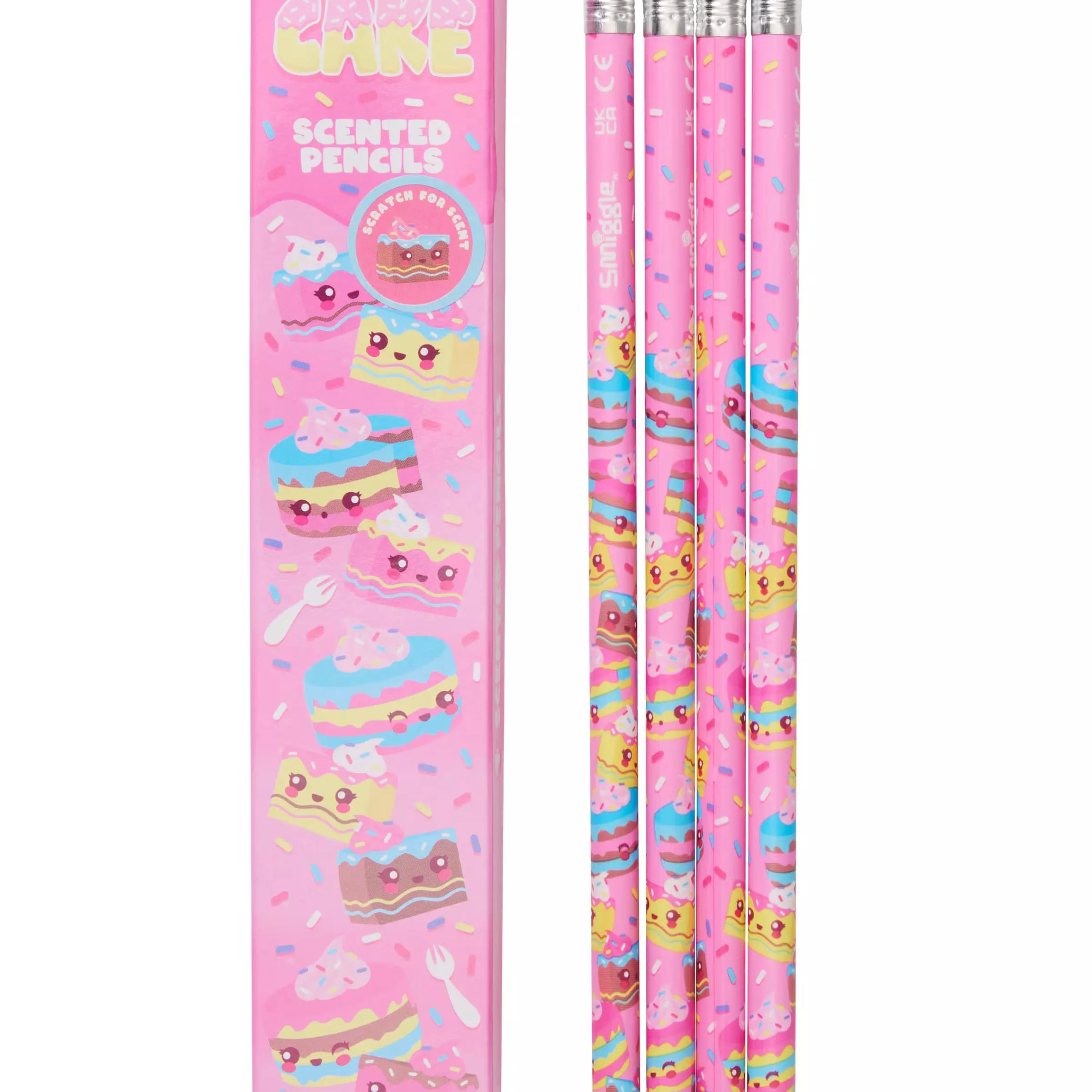 Smiggle - Duftendes 4-teiliges Bleistiftset