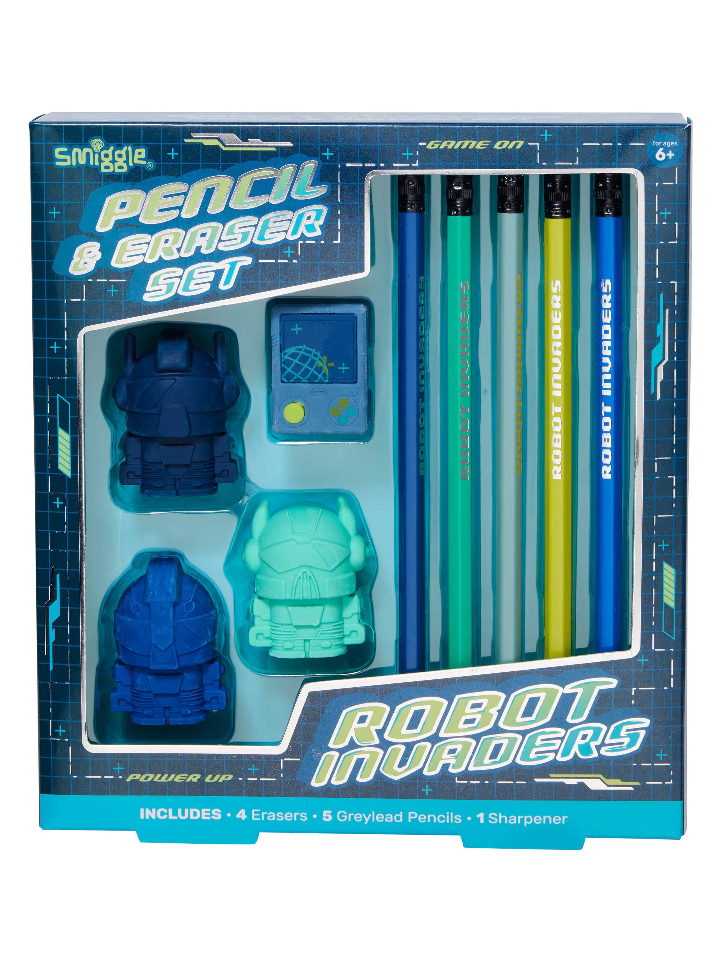 Smiggle - Vision Silgi ve Kalem Seti - Dinossi