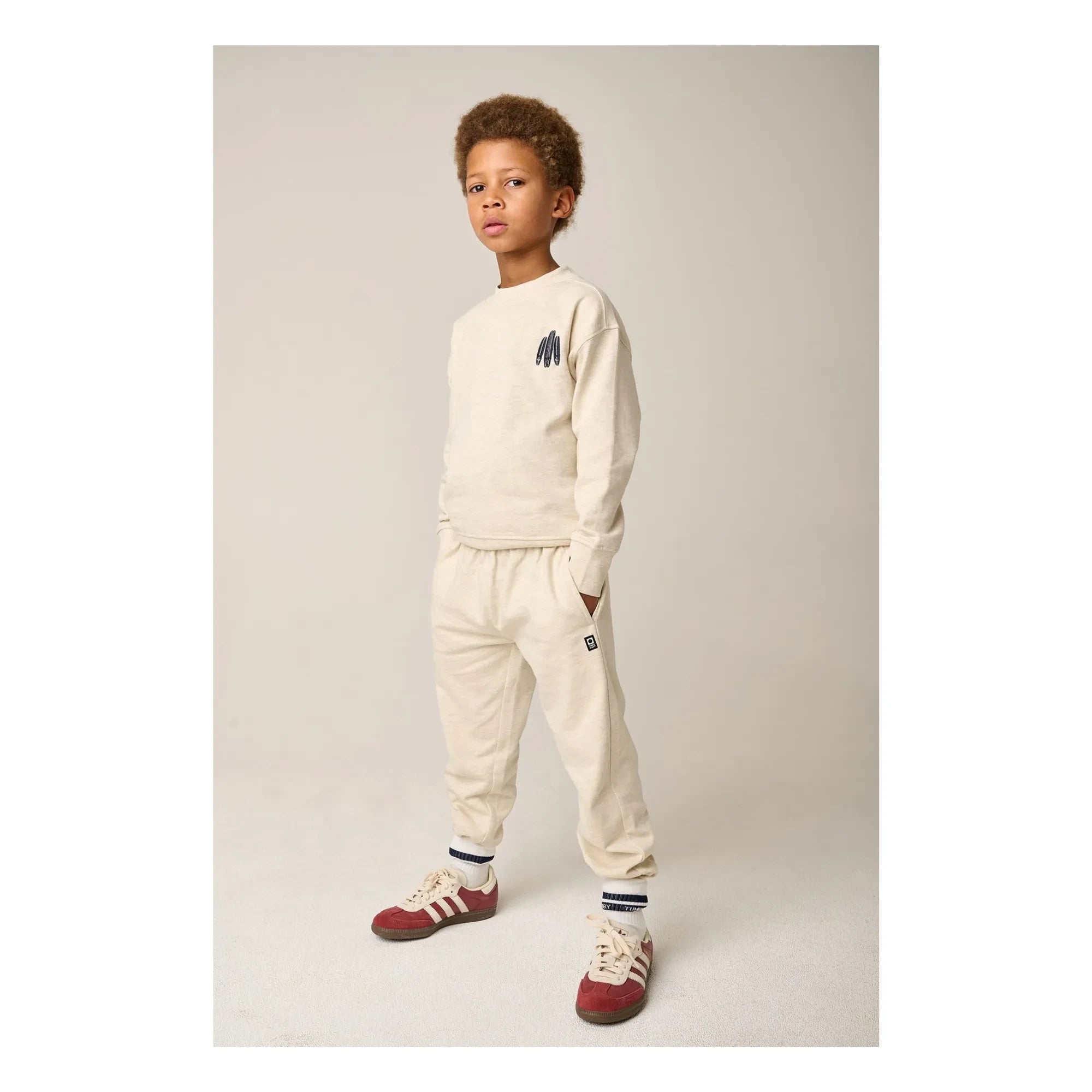 Tumble N'Dry - Oversize Seashore Bio-Baumwoll Sweatshirt | Heather white