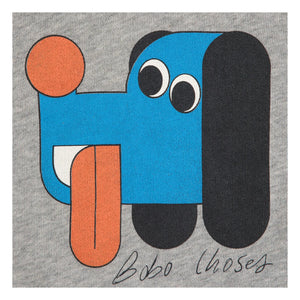 Bobo Choses - Sweatshirt Hund | Grau Meliert