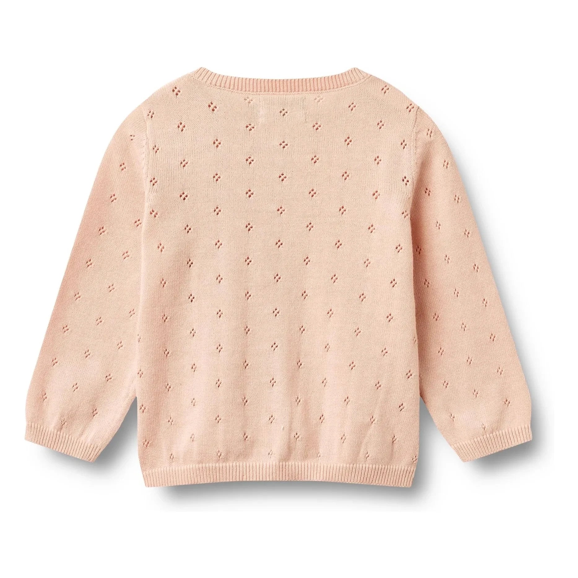 Wheat - Maia Bio-Baumwoll-Baby-Strickjacke | Hellpuder