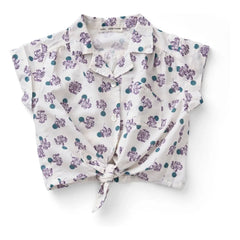 Soor Ploom - Loli Flowers Bio-Baumwollbluse | Weiß