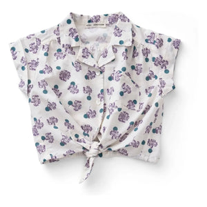 Soor Ploom - Loli Flowers Bio-Baumwollbluse | Weiß