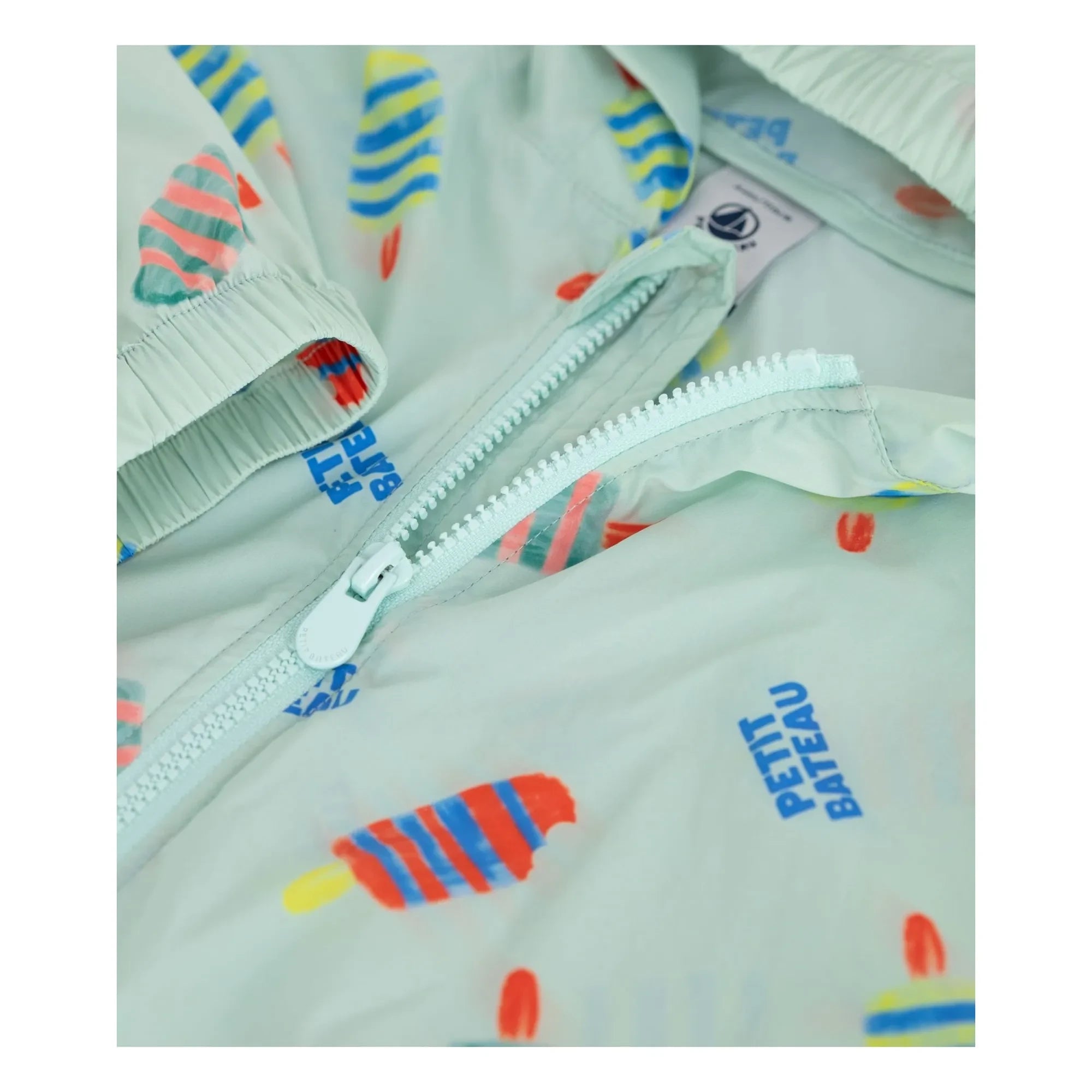 Petit Bateau - Windbreaker mit Blumenmuster | Weiß