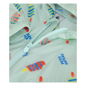 Petit Bateau - Windbreaker mit Blumenmuster | Weiß