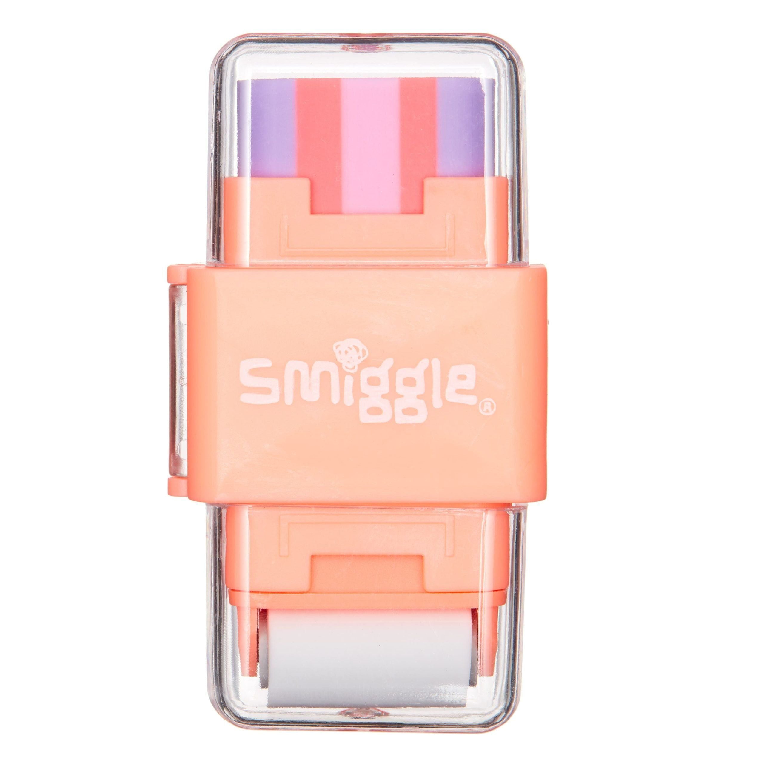 Smiggle - Sharp Again Rulo Silgi ve Kalemtıraş-Dinossi