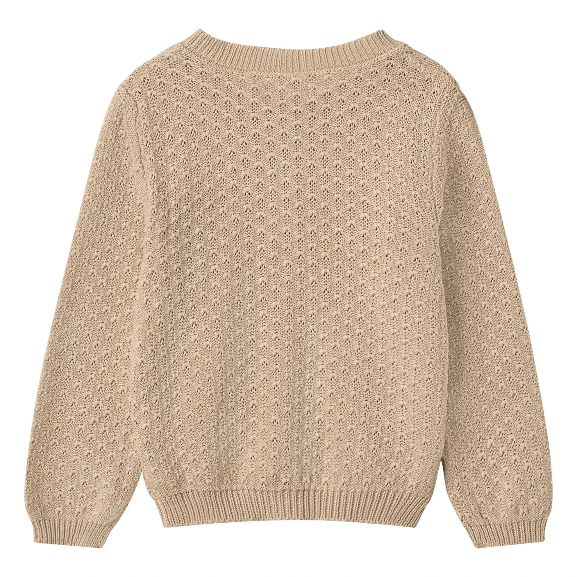 Weizen - Magnella Bio-Baumwoll-Cardigan | Ecru
