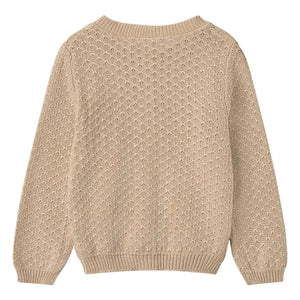 Weizen - Magnella Bio-Baumwoll-Cardigan | Ecru