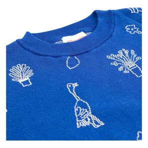 Bobo Choses - Summer Trip Bio-Baumwollpullover | Blau