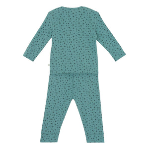 Bonton - Stern T-Shirt und Leggings Set | Pfauenblau