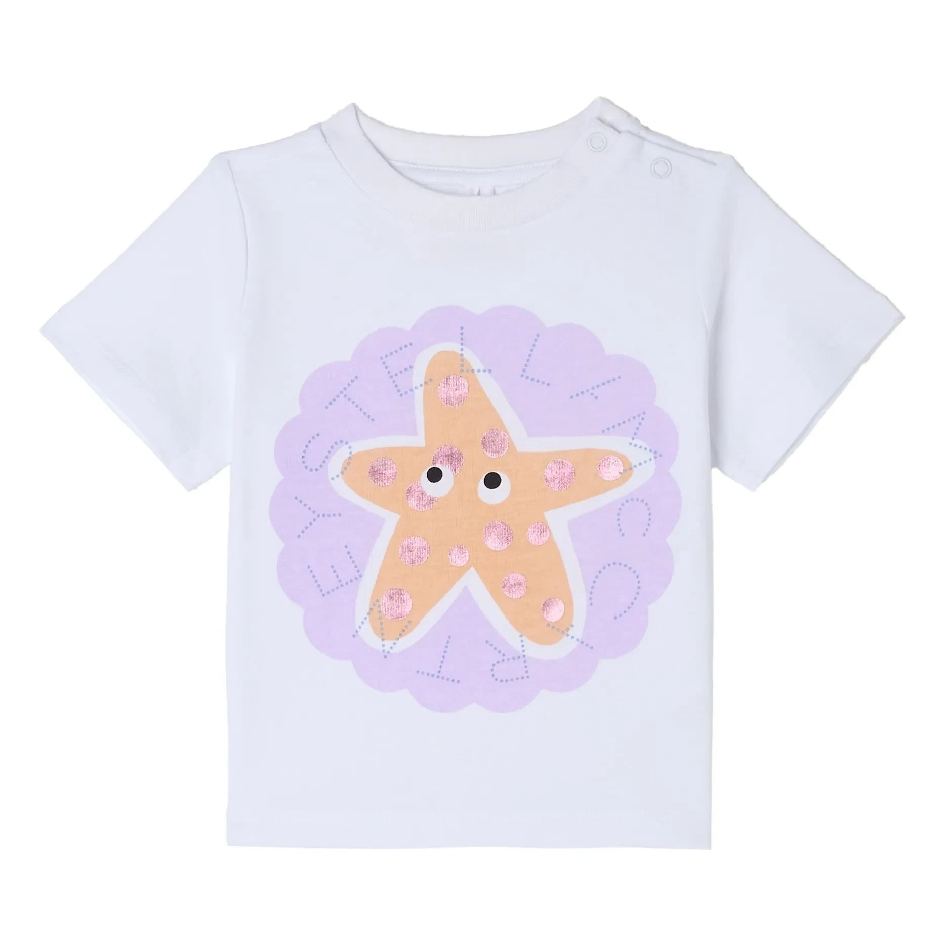 Stella McCartney Kids - Stella Etoile de Mer Bio-Baumwoll-T-Shirt | Weiß