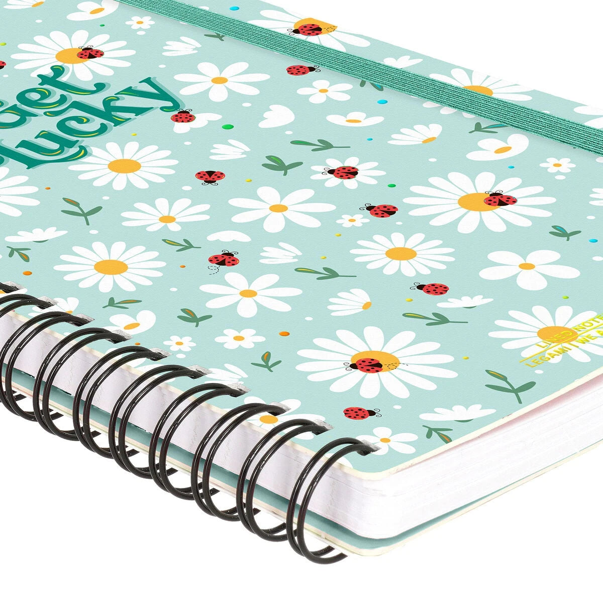 Legami - A5 Çizgili Sert Kapaklı Resimli Defter - Uğur Böceği - Spiralli