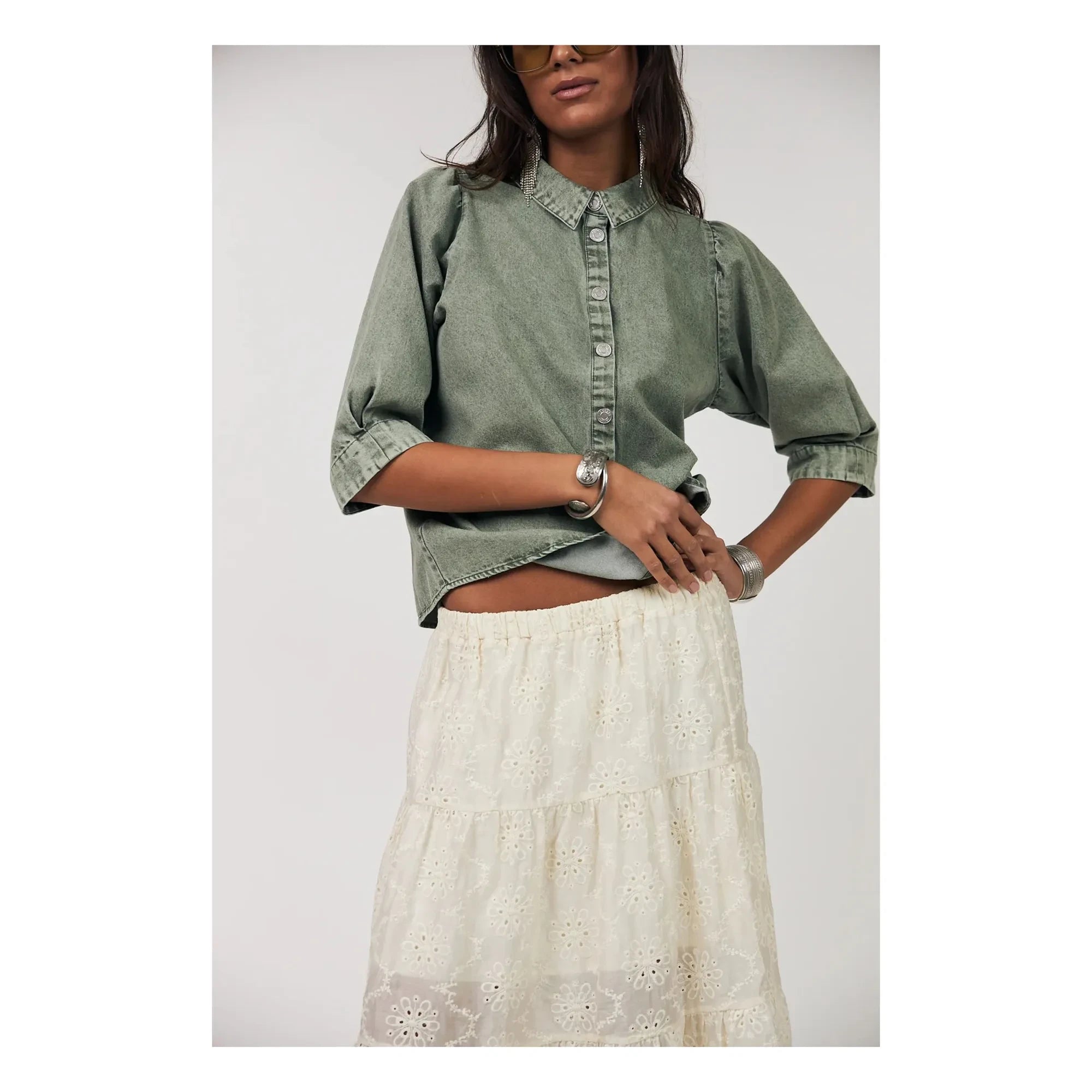 Lollys Laundry - Bono Baumwollhemd | Khaki